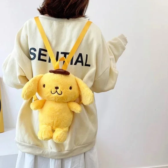 Sanrio Bags Pompompurin Backpack Kawaii Plush Sanrio Bag Anime
